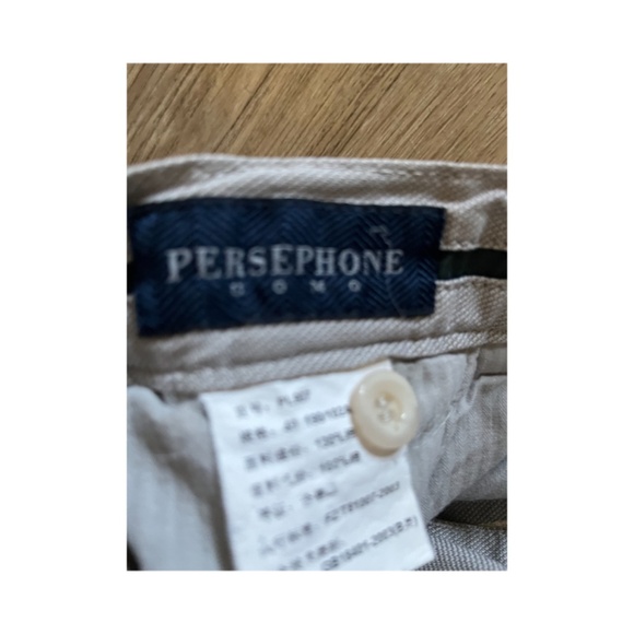 Beige Cotton Mens Work Office Business Trousers high quality - Picture 5 of 5